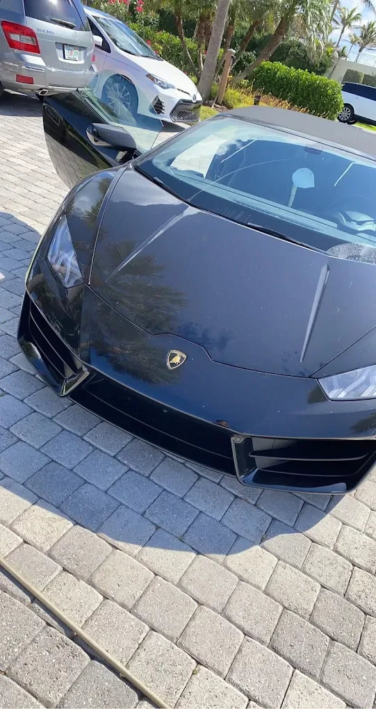 Ferrari coated in foam during premium wash