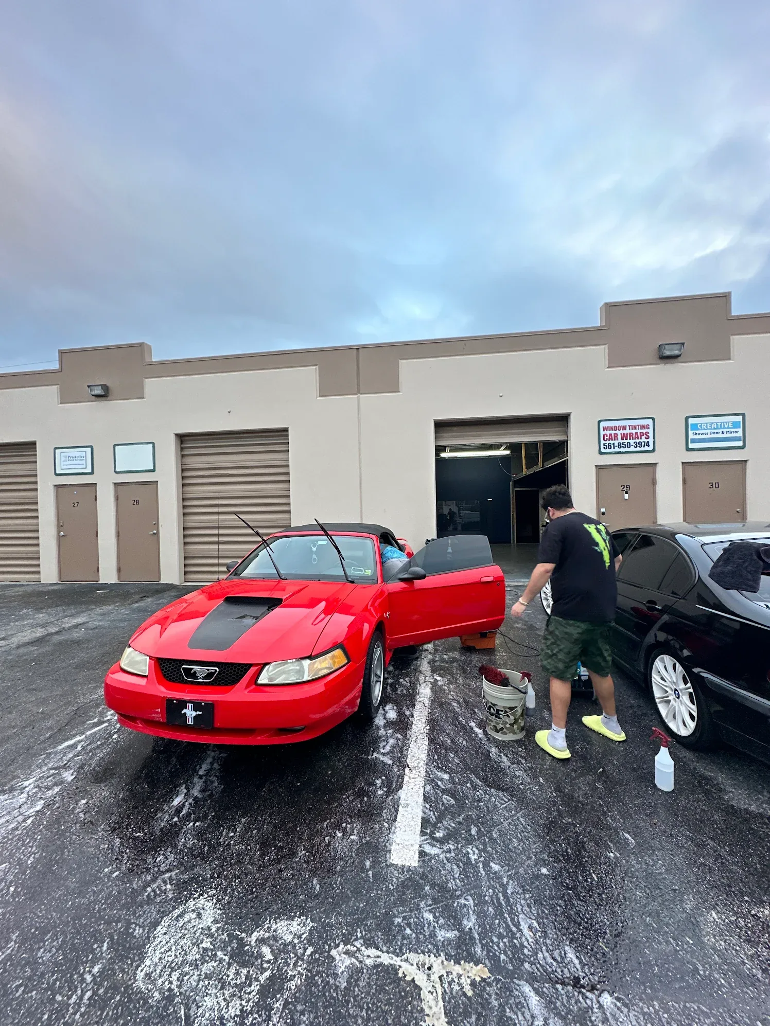 Ford Mustang exterior detail and wash